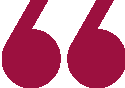 Red quotation marks on a black background.