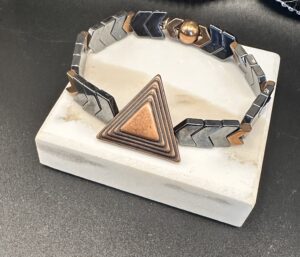 Men's stretch Bracelet Hematite